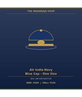 Air India Navy Blue Cap - One Size