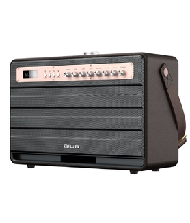 Aiwa MI-X450 Pro Enigma high Efficiency Audio Speaker with Retro Styling - Rose Gold