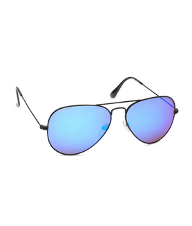Fastrack Blue Aviator 100 UV protected Sunglasses for Men - Large