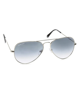 Fastrack Grey Aviator UV Protected Sunglasses for Men - Large
