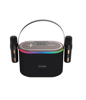 Kairos Sound Wave Pro-Karaoke 10W Bluetooth Speaker With Wireless Mic - Black