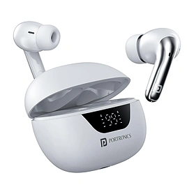 Portronics Harmonics Twins 28 True Wireless Earbuds / White