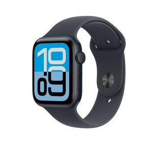 Apple Watch SE 3 GPS 44mm Midnight Aluminium Case with Midnight Sport Band - M/L