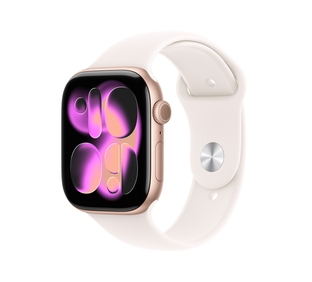 Apple Watch Series 11 GPS 42mm Rose Gold Aluminium Case with Light Blush Sport Band - M/L