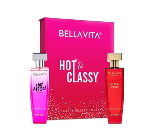 Bellavita Hot & Classy Perfume Gift Set for Women - Pack of 2 x 50 ml
