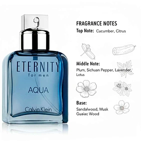 Calvin Klein Eternity Aqua Eau De Toilette for Men - 100 ml