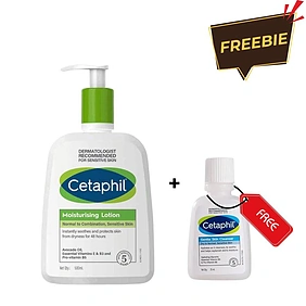 Cetaphil Moisturising Lotion for Face & Body - 500 ml + Get FREE 25ml cleanser