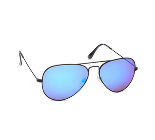 Fastrack Blue Aviator 100 UV protected Sunglasses for Men - Large