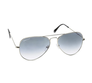 Fastrack Grey Aviator UV Protected Sunglasses for Men - Large