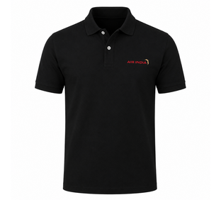 Men Polo Collar T-Shirts Test Black XL