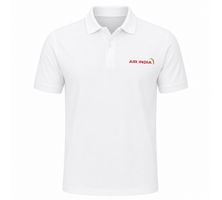 Men Polo Collar T-Shirts Test White M