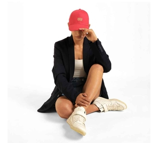 Motherland Bharat India Cotton Cap - Red