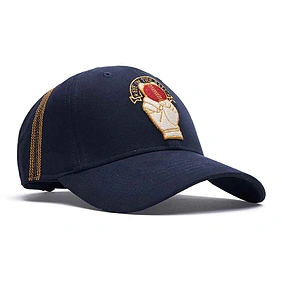 Motherland Cricket Cap with 3D Gold Embroidery - Navy