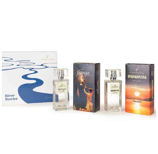 A Fragrance Story River Stories- Ganga and Brahmapurta Gift Set (50ml x 2)
