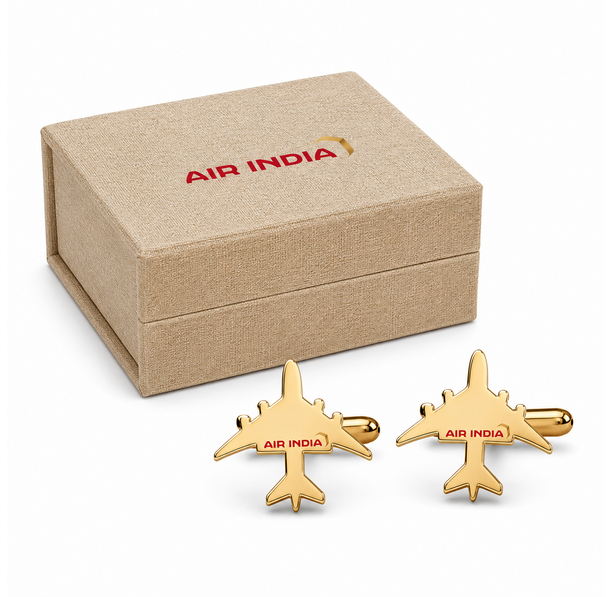 Air India Cufflinks Aeroplane