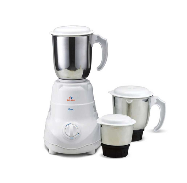 Bajaj Bravo 500W Mixer Grinder with 3 Jars White