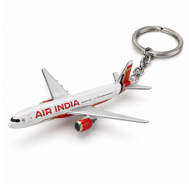 Boeing 777 Metal Keychain