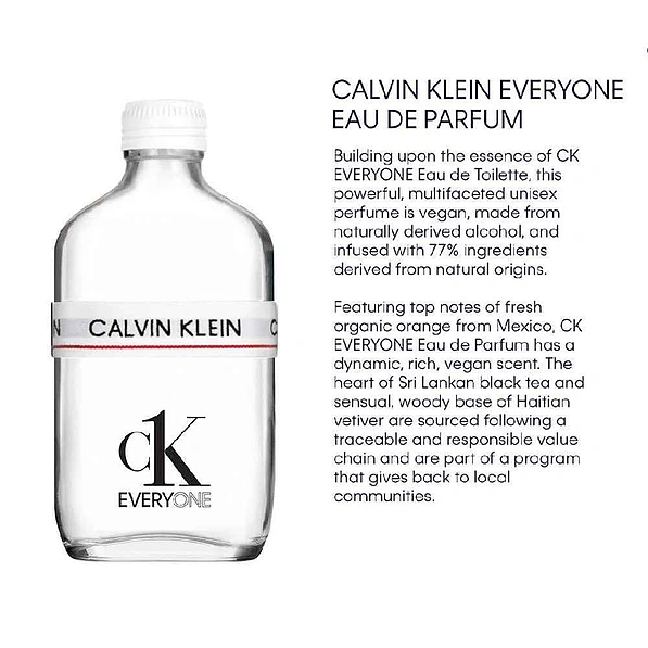 Calvin Klein Be Eau De Toilette for Men and Women - 100 ml