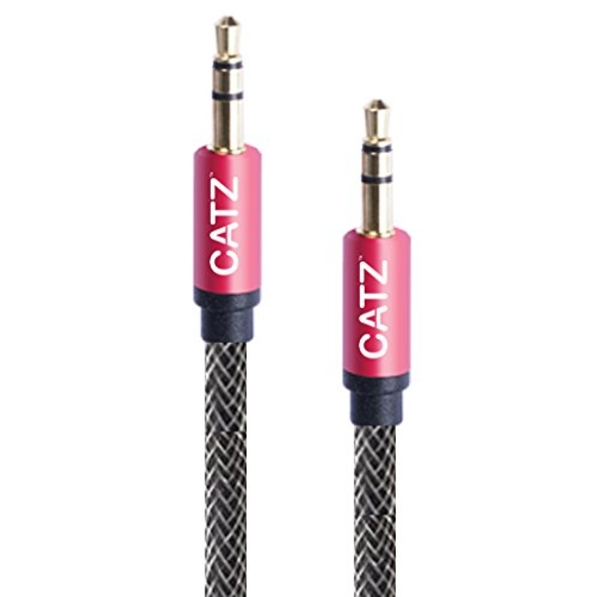 Catz Rugged Aux Stereo Cable Silver 2M