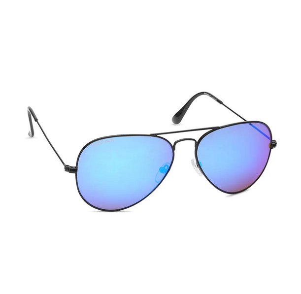 Fastrack Blue Aviator 100 UV protected Sunglasses for Men - Large