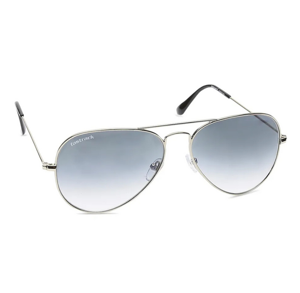 Fastrack Grey Aviator UV Protected Sunglasses for Men - Large