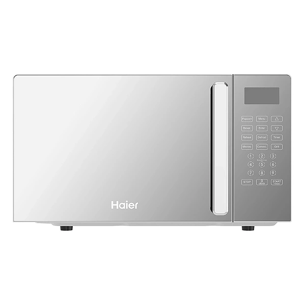 Haier 20L Convection Microwave Oven with Mirror Glass Design - Silver