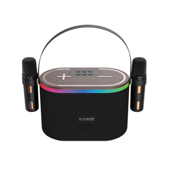 Kairos Sound Wave Pro-Karaoke 10W Bluetooth Speaker With Wireless Mic - Black
