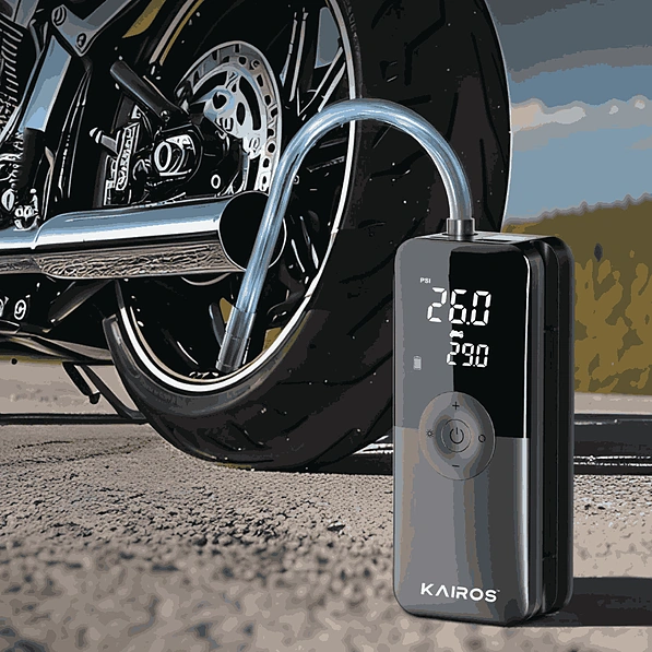 Kairos TyreMate Cordless Tyre Inflator - Black