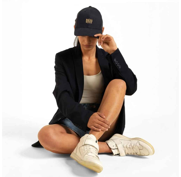 Motherland Bharat India Cotton Cap - Navy