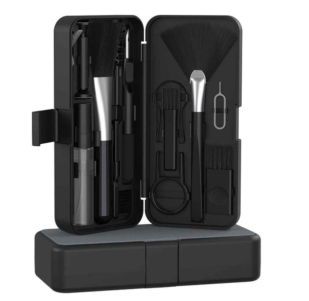Portronics Clean N 18-in-1 Smart Gadget Cleaning Kit Black