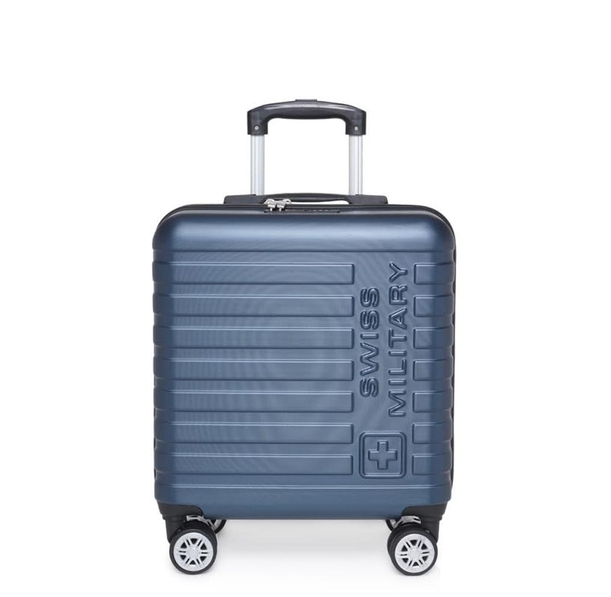 Swiss Military Dapper 32L Overnighter Laptop Trolley - Navy Blue