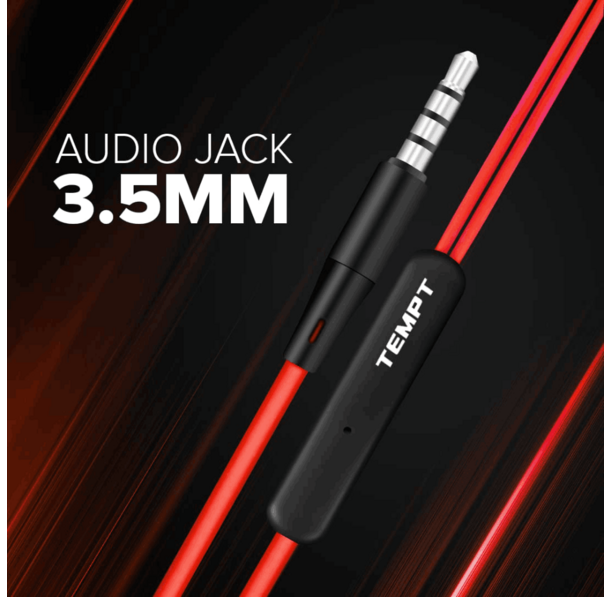 Zoom X1 Wired Earphone-Red