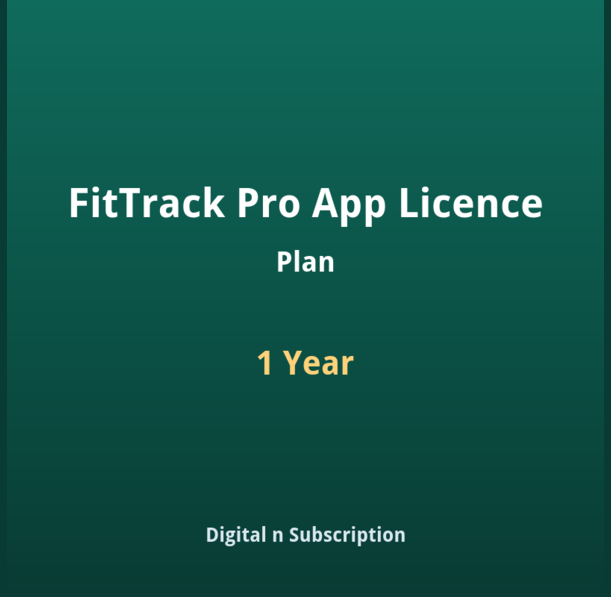 FitTrack Pro App Licence - 1 Year