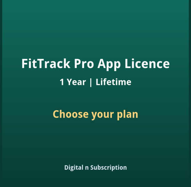 FitTrack Pro App Licence