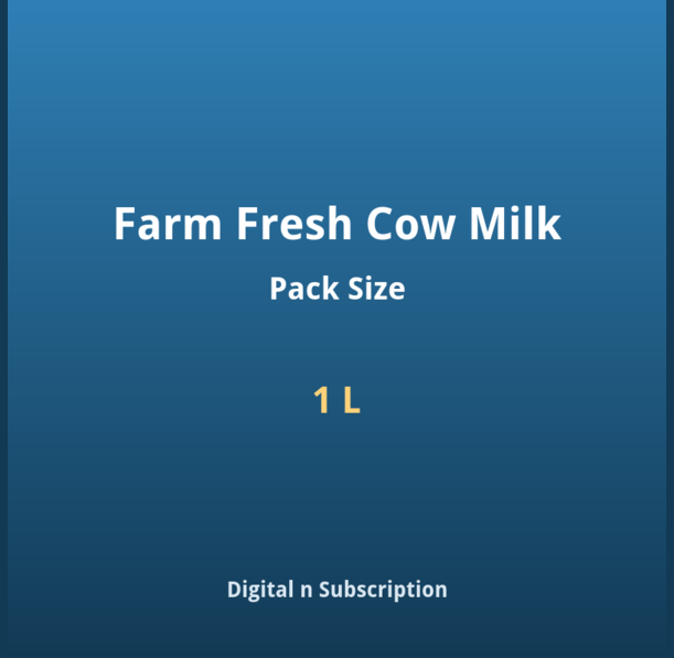 Farm Fresh Cow Milk - 1 L