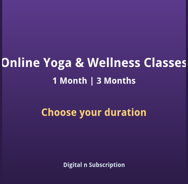 Online Yoga & Wellness Classes